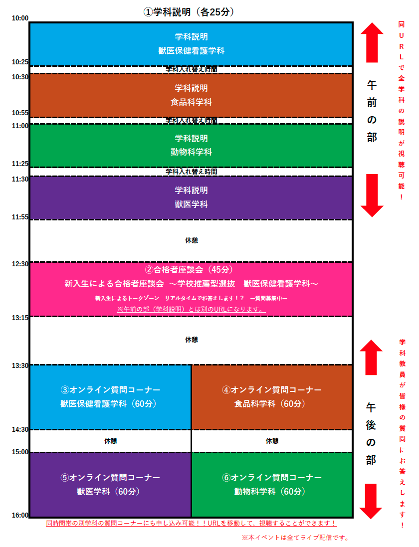 タイムスケジュール表