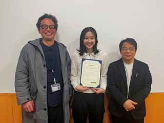 丸山純果さん（獣医学部獣医学科6年次）が第37回日本糖尿病・肥満動物学会年次学術集会において学生優秀発表賞を受賞しました