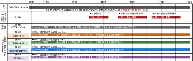 タイムスケジュール